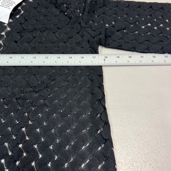 G by Giuliana Black Label Crochet Lace Knit Topper Size XXS - Picture 6 of 10